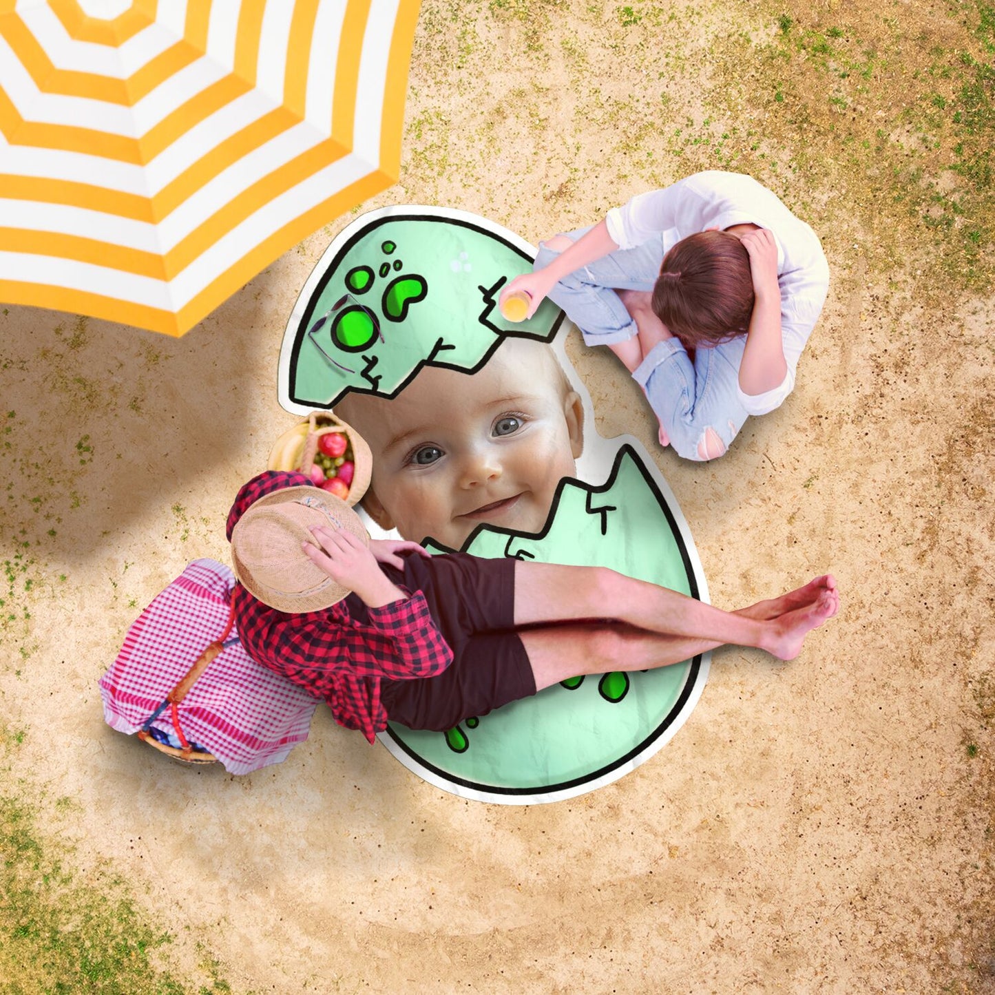 Dino Egg Pop Beach Towel