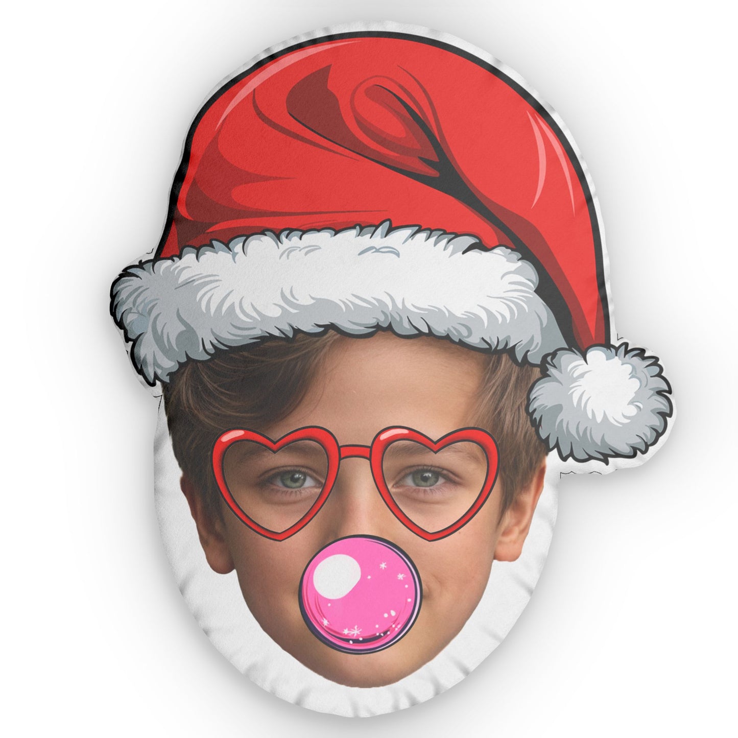 Santa Bubble Face pillow