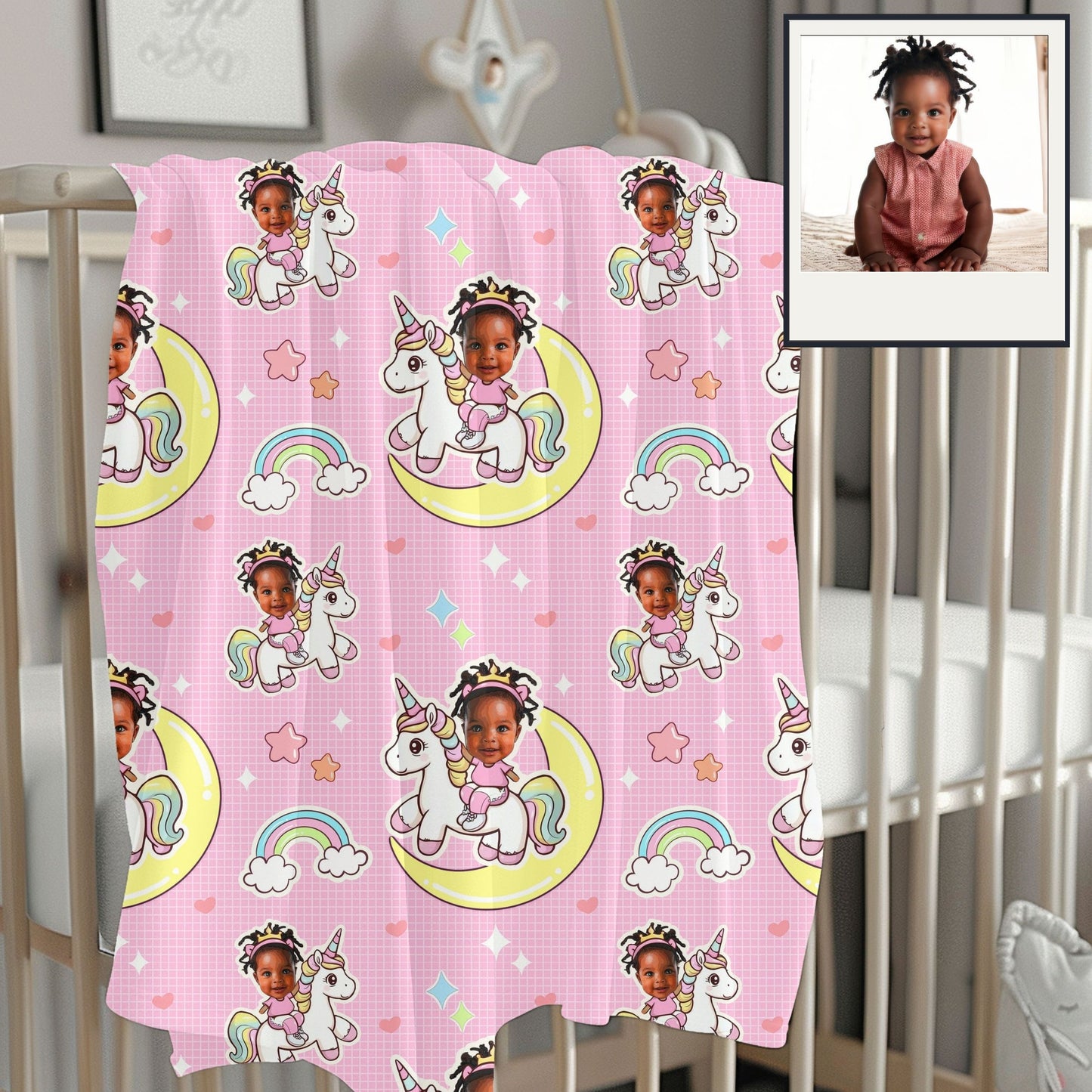 Adorable Unicorn Baby Swaddle Blanket