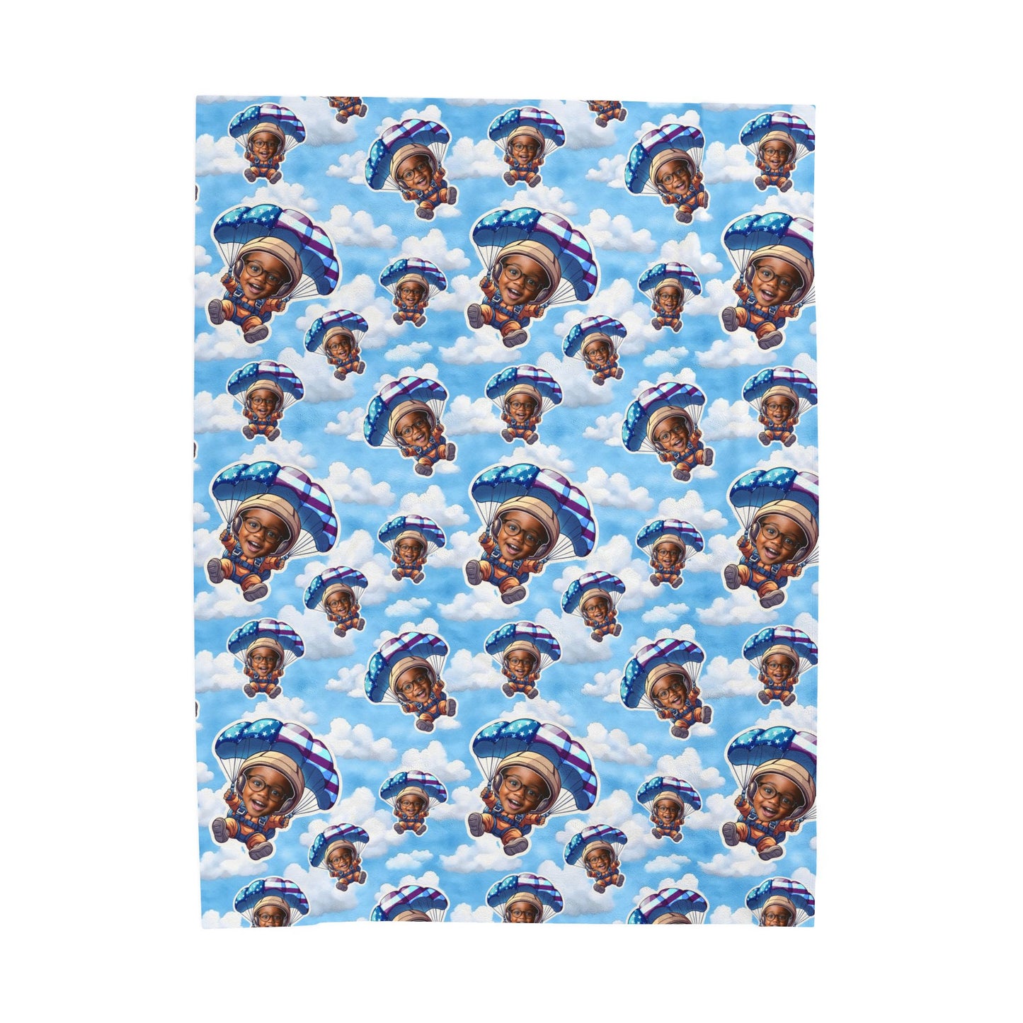 Sky Pirate Pattern Velveteen Plush Blanket