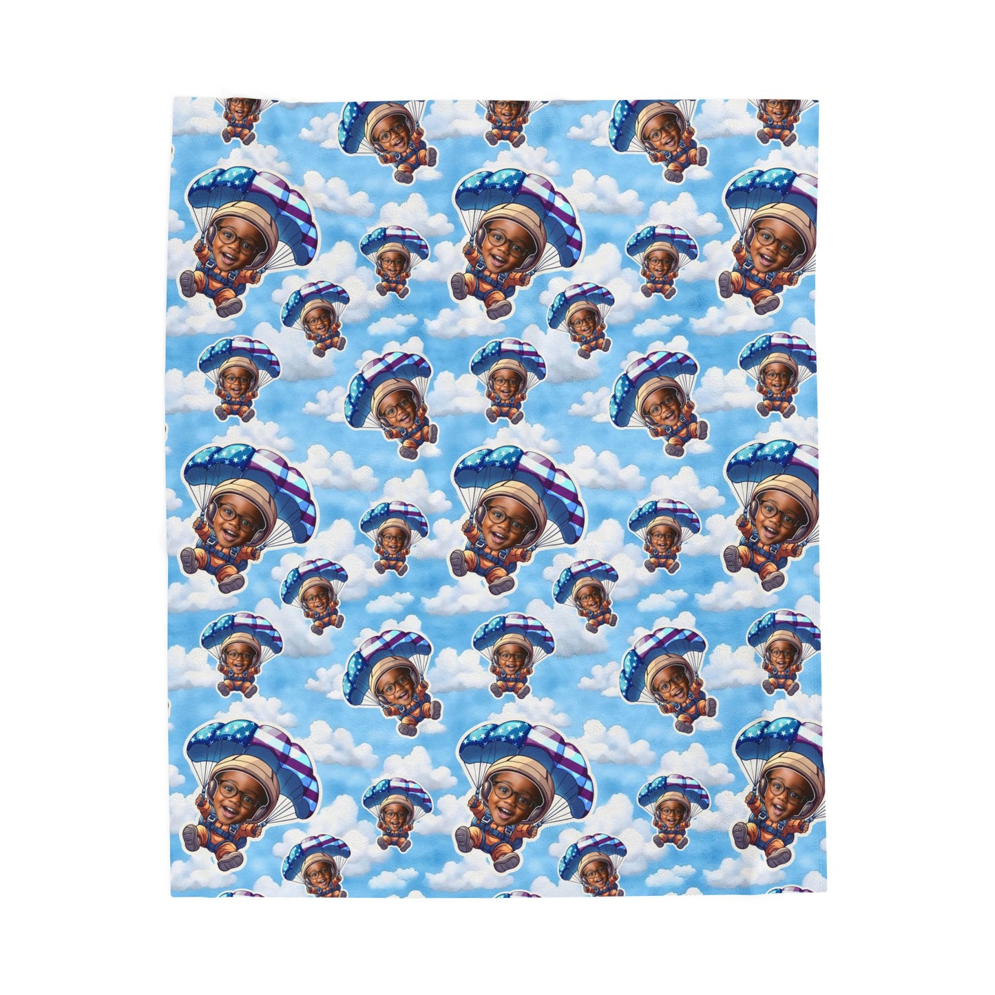 Sky Pirate Pattern Velveteen Plush Blanket