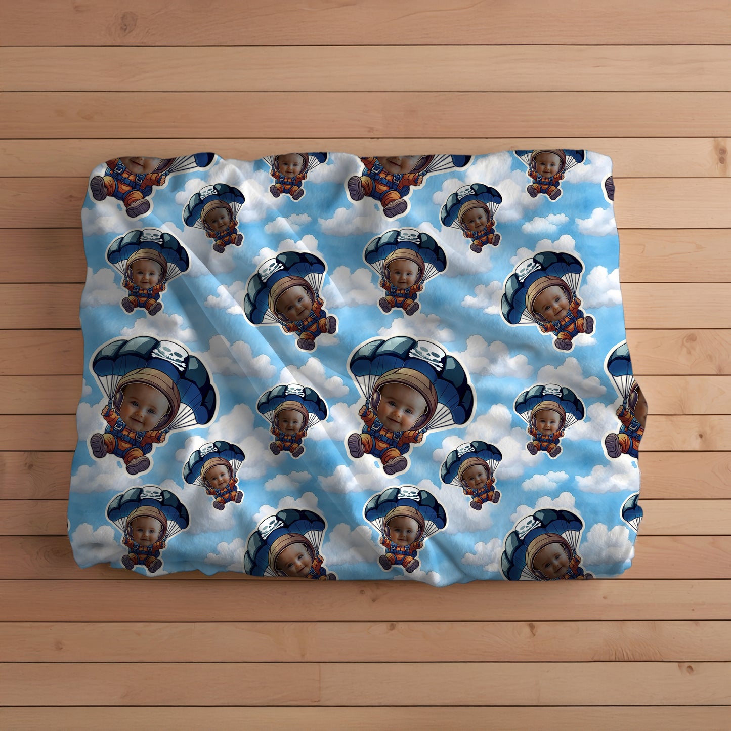 Sky Pirate Pattern Velveteen Plush Blanket
